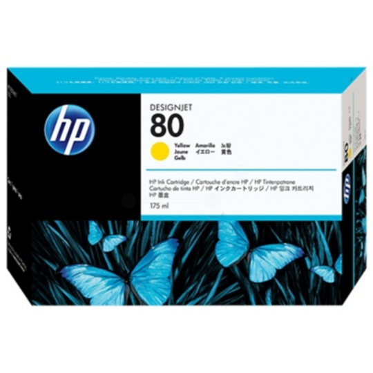 HP 80 Mustepatruuna keltainen, 175 ml