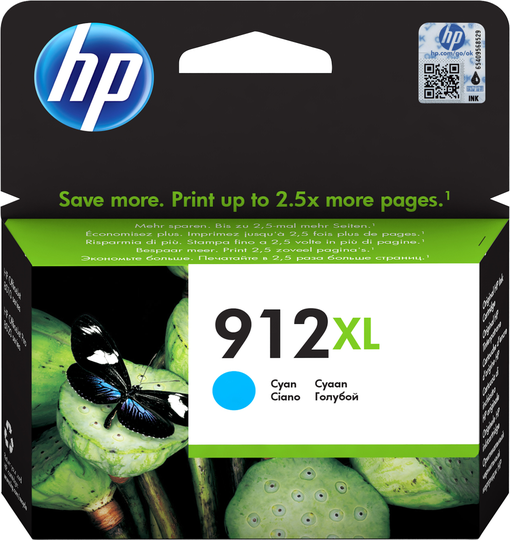 HP 912XL High Yield Cyan Org Ink Crt