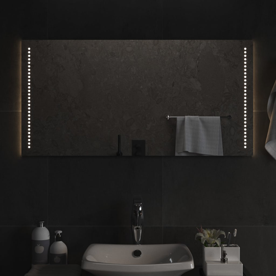 vidaXL Kylpyhuoneen LED-peili 50x100 cm