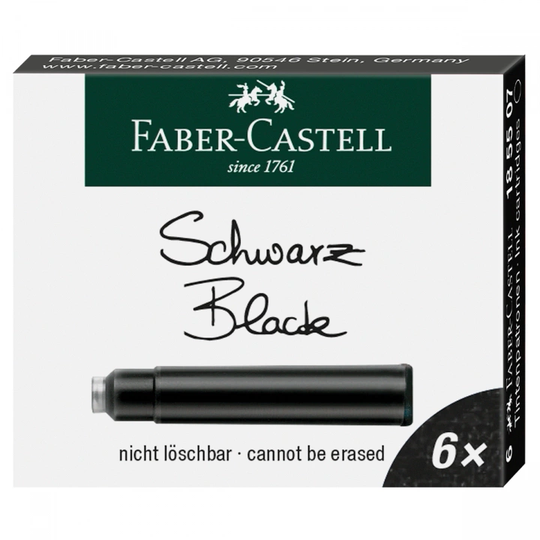 Faber-Castell Refill 6 kpl Musta