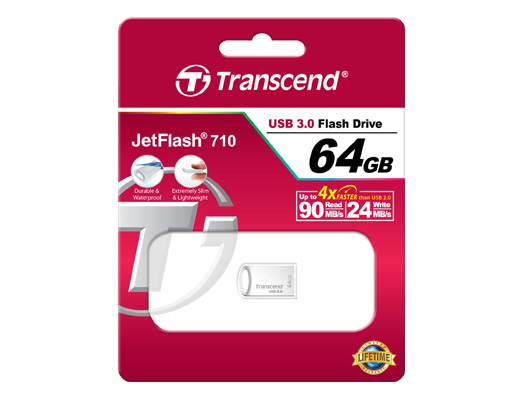TRANSCEND JETFLASH 710 64GB SILV USB 3.0