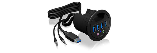 4 Port USB 3.0 In-Desk Hub